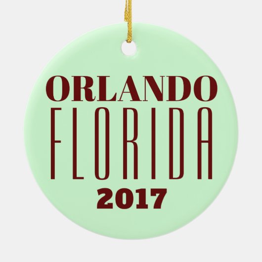  Orlando, Florida Ornament (Achterkant)
