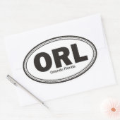 Orlando Florida Ovale Sticker (Envelop)