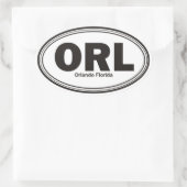 Orlando Florida Ovale Sticker (Tas)