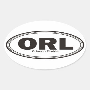 Orlando Florida Ovale Sticker