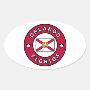 Orlando Florida Ovale Sticker