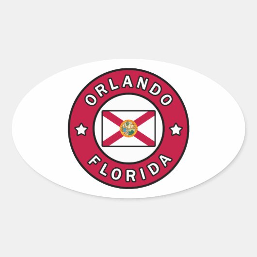Orlando Florida Ovale Sticker (Voorkant)