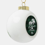 Orlando Florida Palm Tree Green Keramische Bal Ornament (Links)