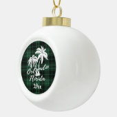 Orlando Florida Palm Tree Green Keramische Bal Ornament (Rechts)