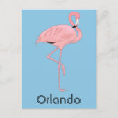 Orlando Florida Pink Flamingo Briefkaart (Voorkant)
