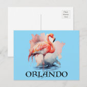 Orlando Florida Pink Flamingo Briefkaart (Voorkant / Achterkant)