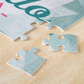 Orlando Florida Pink Flamingo -  Retro Trav Legpuzzel (Zijkant)