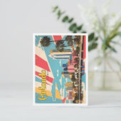 Orlando Florida Pop Art Travel Illustratie Briefkaart (Staand voorkant)