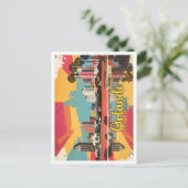 Orlando Florida Pop Art Travel Illustratie Briefkaart (Staand voorkant)