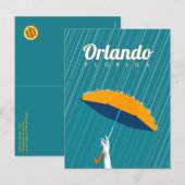 Orlando, Florida - Regen Feestdagenkaart (Voorkant / Achterkant)