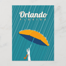 Orlando, Florida - Regen Feestdagenkaart