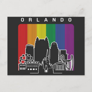 Orlando Florida Regenboog Vlag LGBTQAI Pride Briefkaart