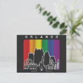 Orlando Florida Regenboog Vlag LGBTQAI Pride Briefkaart (Staand voorkant)