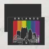 Orlando Florida Regenboog Vlag LGBTQAI Pride Briefkaart (Voorkant / Achterkant)