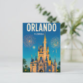Orlando Florida Reis Stad Landschap Briefkaart (Staand voorkant)