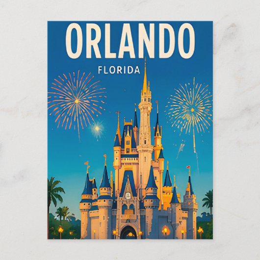 Orlando Florida Reis Stad Landschap Briefkaart (Voorkant)