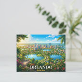 Orlando Florida Reizen Briefkaart (Staand voorkant)
