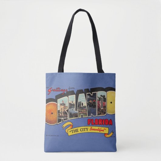 Orlando Florida  Retro Design Tote Bag (Voorkant)
