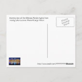 Orlando, Florida 's nachts van het Lucerne meer. Briefkaart (Achterkant)