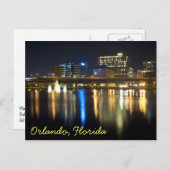 Orlando, Florida 's nachts van over het Lucerne-me Briefkaart (Voorkant / Achterkant)