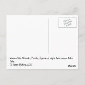 Orlando, Florida 's nachts van over het Lucerne-me Briefkaart (Achterkant)