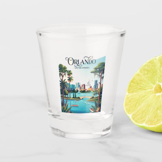 Orlando Florida Shot Glas (Voorkant)