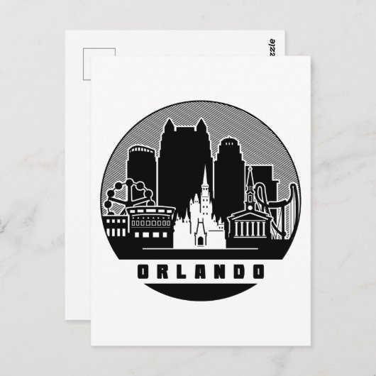 Orlando Florida Skyline Briefkaart (Voorkant / Achterkant)