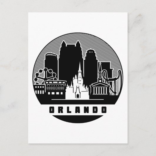 Orlando Florida Skyline Briefkaart (Voorkant)