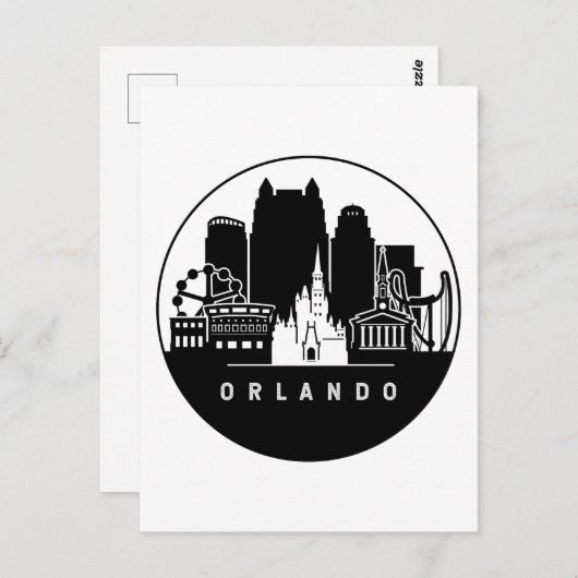 Orlando Florida Skyline Briefkaart (Voorkant / Achterkant)