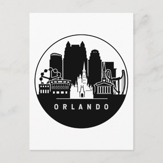 Orlando Florida Skyline Briefkaart (Voorkant)