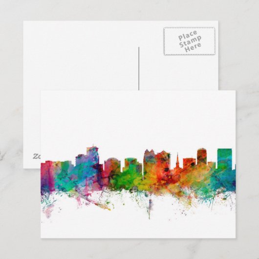Orlando Florida Skyline Briefkaart (Voorkant / Achterkant)