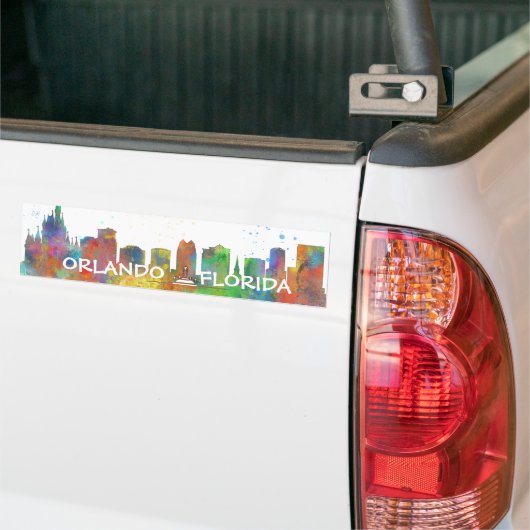 ORLANDO, FLORIDA SKYLINE BUMPERSTICKER (Op Truck)