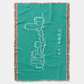 Orlando Florida Skyline Deken (Voorkant Verticaal)