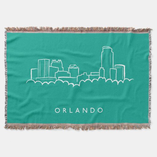 Orlando Florida Skyline Deken (Voorkant)