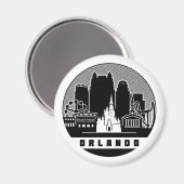 Orlando Florida Skyline Magneet (Voorkant / Achterkant)