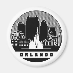 Orlando Florida Skyline Magneet