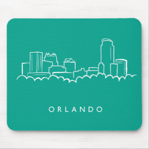 Orlando Florida Skyline Muismat