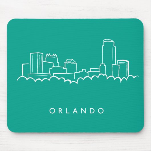 Orlando Florida Skyline Muismat (Voorkant)