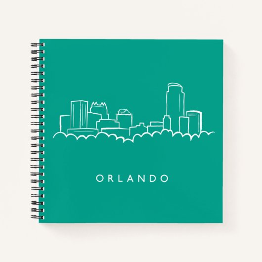 Orlando Florida Skyline Notitieboek (Voorkant)