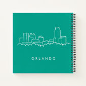 Orlando Florida Skyline Notitieboek (Achterkant)