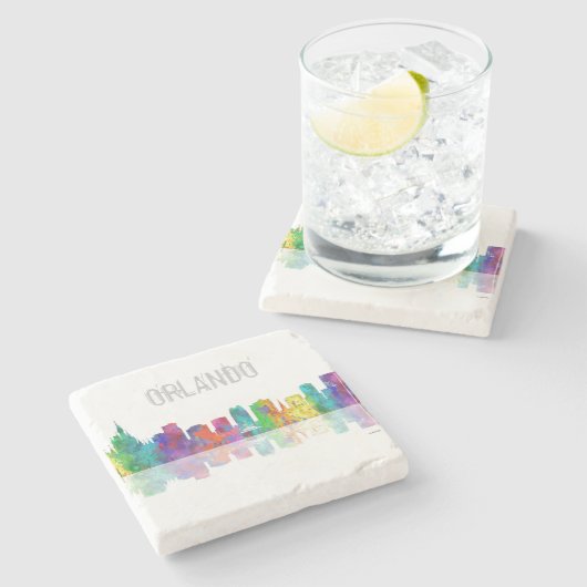ORLANDO, FLORIDA SKYLINE - Onderzetter Drinken met (Zijkant)