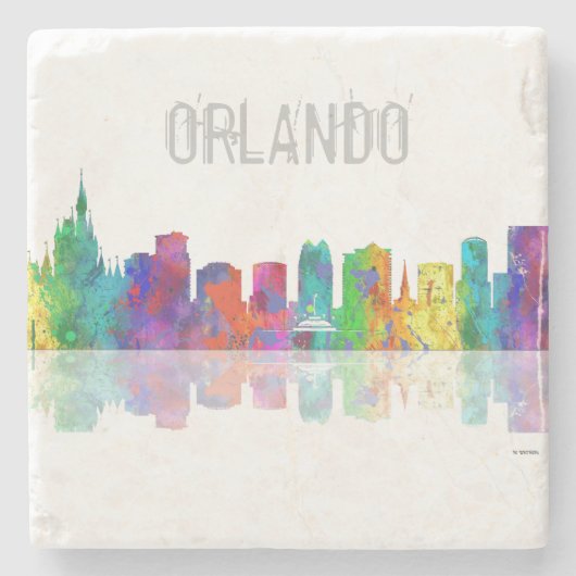 ORLANDO, FLORIDA SKYLINE - Onderzetter Drinken met (Voorkant)