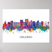 Orlando Florida Skyline Poster (Voorkant)