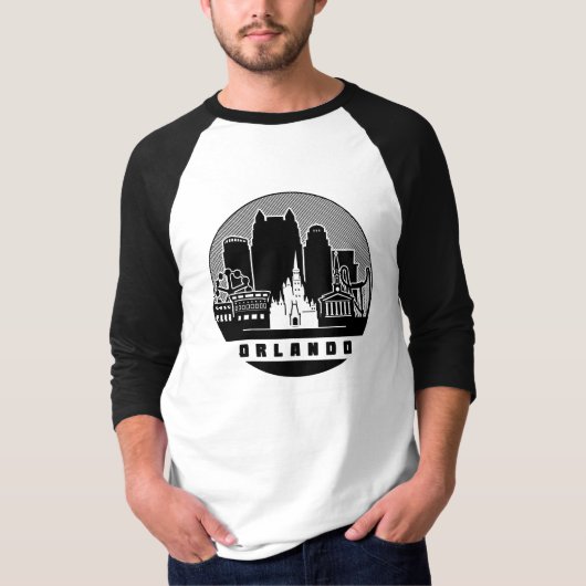 Orlando Florida Skyline T-shirt (Voorkant)