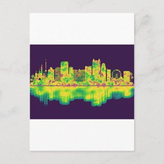 Orlando Florida Skyline Uitnodiging Briefkaart (Voorkant)