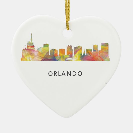 ORLANDO, FLORIDA SKYLINE WB1 - KERAMISCH ORNAMENT (Voorkant)