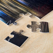 Orlando Florida Skyline with Lake Eola Fireworks Legpuzzel (Zijkant)