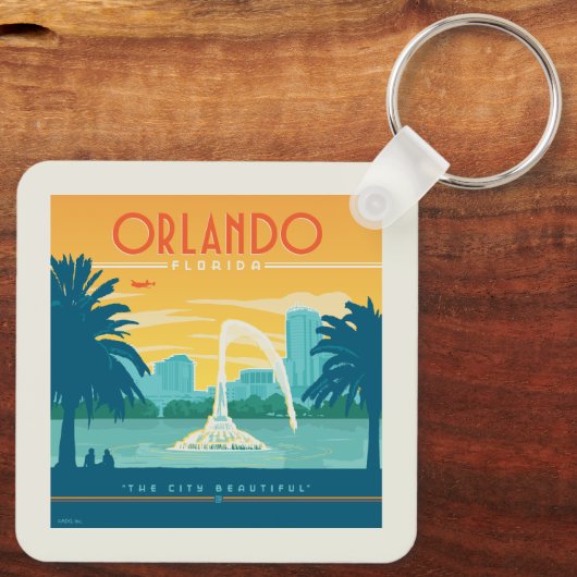 Orlando Florida Sleutelhanger (Achterkant)