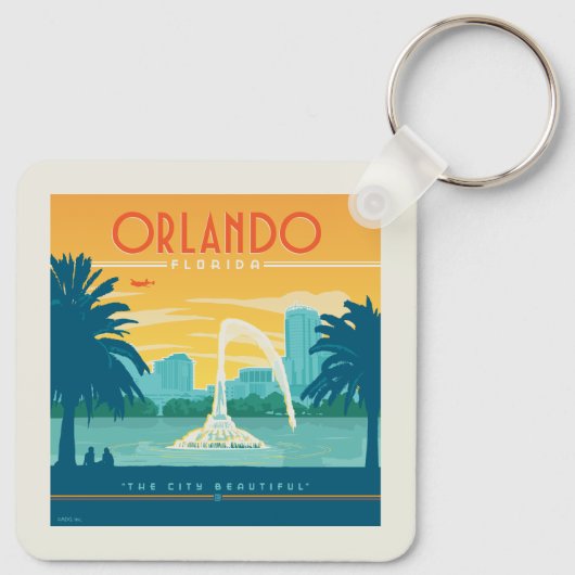 Orlando Florida Sleutelhanger (Achterkant)