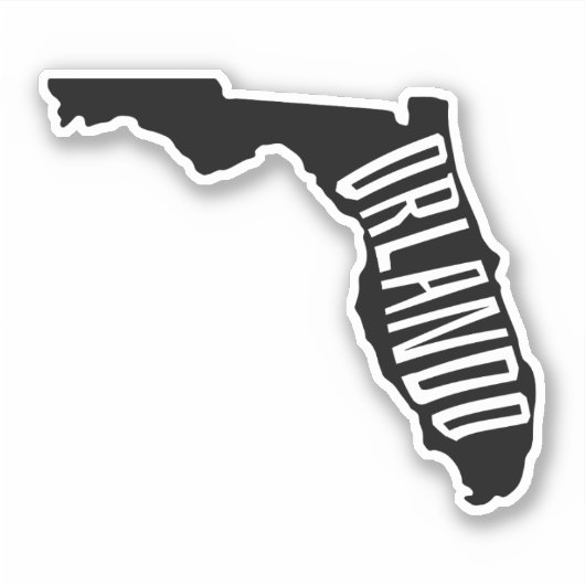 Orlando, Florida State Outline - Reizen Sticker (Voorkant)
